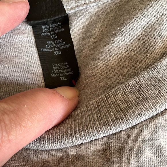 Tultex T Shirt Men’s XXL Gray Long Sleeve Positive Vibes Sick Apparel Headwear - Picture 4 of 5